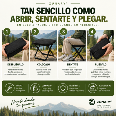 Taburete Plegable Portátil